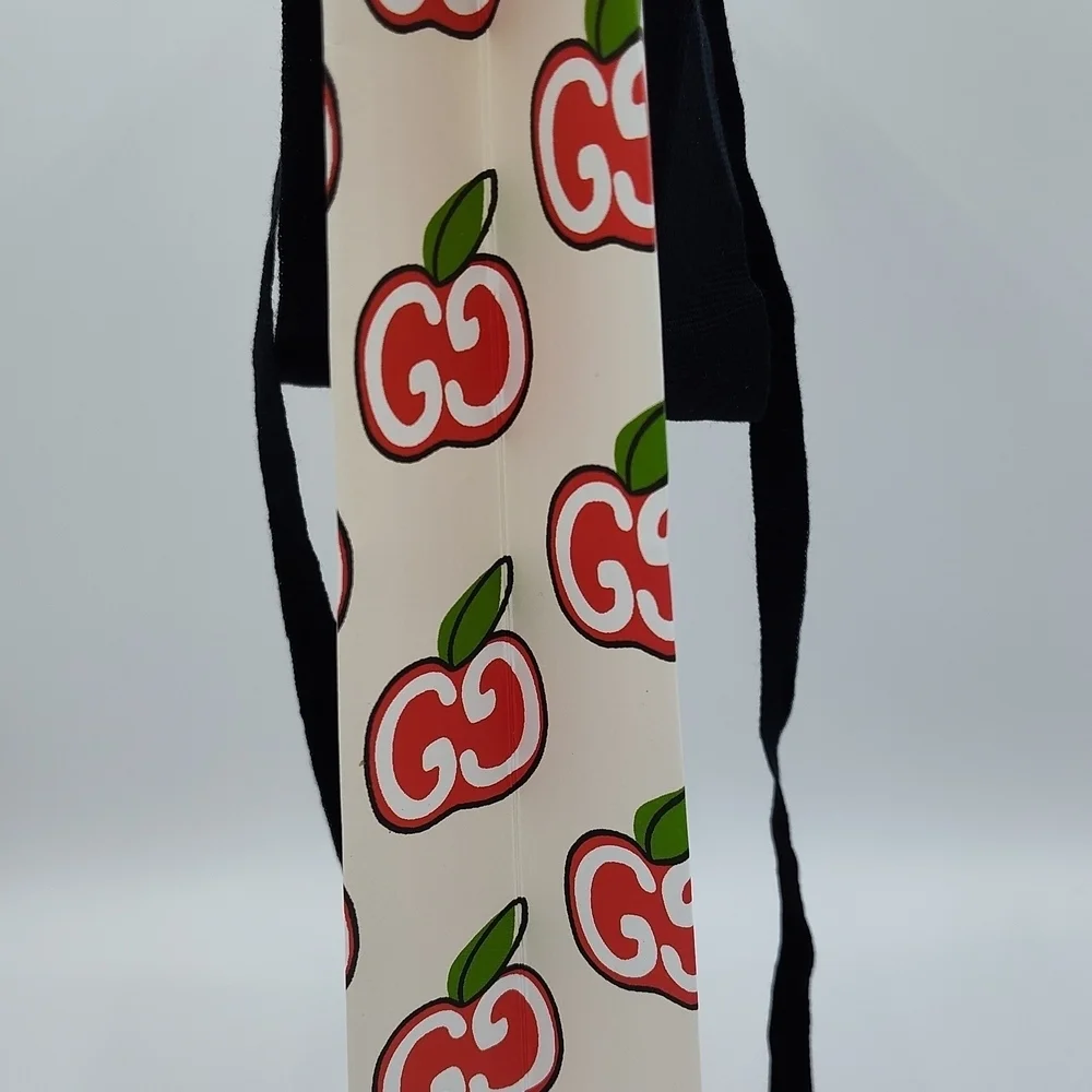 GUCCI Apple Print Gift Bag | Rare GG Apple Logo Shopping Packaging Collector